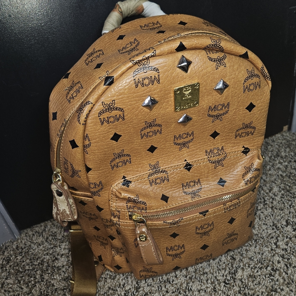 MCM Backpack With Scarf AUTHENTIC